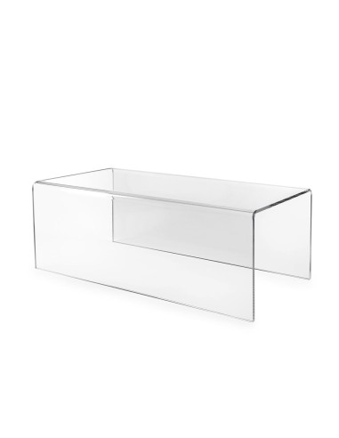 iPLEX Design - Sisto Tavolino Trasparente in plexiglass - 80x32x39 cm