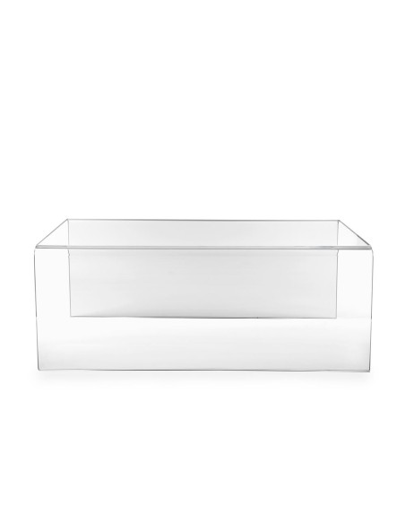 iPLEX Design - Sisto Tavolino Trasparente in plexiglass - 80x32x39 cm