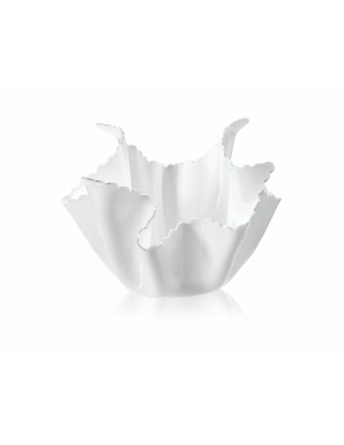 iPLEX Design - ""DRAPPEGGI Vaso DAISY"" bianco - 45x29x45 cm