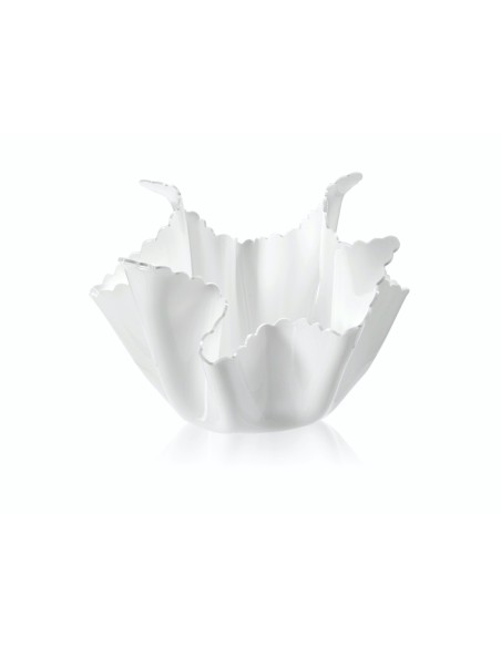 iPLEX Design - ""DRAPPEGGI Vaso DAISY"" bianco - 45x29x45 cm
