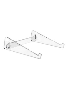 iPLEX Design - System Supporto Laptop in plexiglass - Trasparente - 26x7,5x26 cm 2