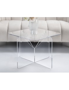 iPLEX Design - Coffee Table ""MADDY"" Tavolino Trasparente - 58x40x58 cm 2