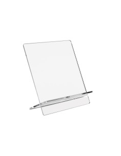 iPLEX Design - System Porta Tablet in plexiglass - Trasparente - 17x18,5x13 cm