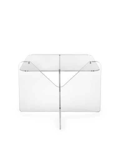 iPLEX Design - Coffee Table ""MADDY"" Tavolino Trasparente - 58x40x58 cm