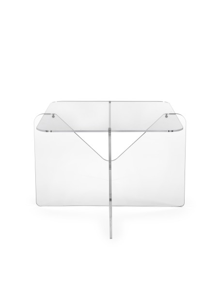 iPLEX Design - Coffee Table ""MADDY"" Tavolino Trasparente - 58x40x58 cm
