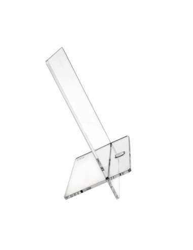 iPLEX Design - System Porta Tablet in plexiglass - Trasparente - 17x18,5x13 cm