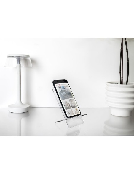 iPLEX Design - System Porta Smartphone in plexiglass - Trasparente - 9x12x15 cm