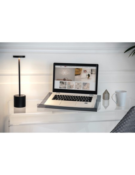 iPLEX Design - Supporto laptop ""HOLY"" fume' - fumè Trasparente - 30x5x40 cm