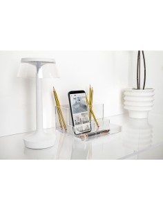 iPLEX Design - System Desk Organizer in plexiglass - Trasparente - 18,5x10x18,5 cm 2