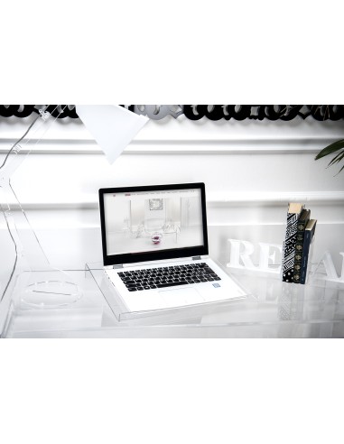 iPLEX Design - Supporto laptop ""HOLY"" Trasparente - 30x5x40 cm