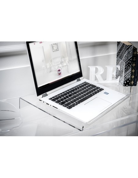 iPLEX Design - Supporto laptop ""HOLY"" Trasparente - 30x5x40 cm