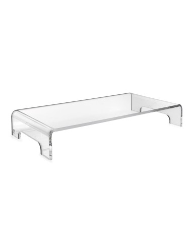iPLEX Design - System Supporto Monitor Trasparente in plexiglass - 49,5x8x25 cm