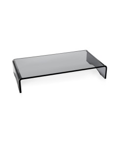 iPLEX Design - Supporto monitor ""OLY fume' - fumè Trasparente - 49x8,5x25 cm