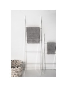 iPLEX Design - Scaletta porta asciugamani ""PENROSE"" Grande - Trasparente - 40x142x3 cm 2