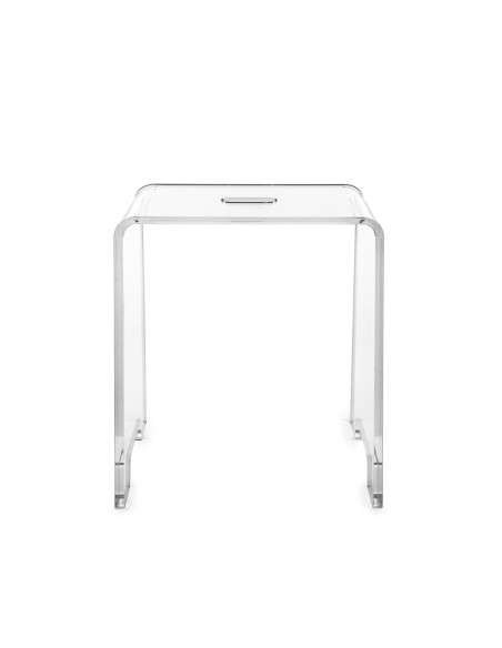 iPLEX Design - Calipso Sgabello Trasparente in plexiglass - 35,5x45x25 cm