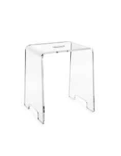 iPLEX Design - Calipso Sgabello Trasparente in plexiglass - 35,5x45x25 cm