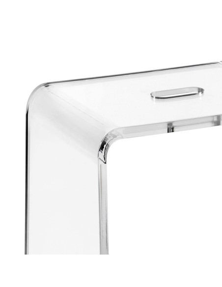 iPLEX Design - Calipso Sgabello Trasparente in plexiglass - 35,5x45x25 cm
