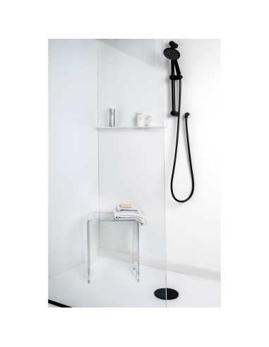 iPLEX Design - Calipso Sgabello Trasparente in plexiglass - 35,5x45x25 cm