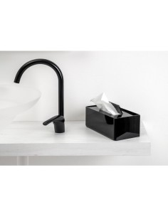 iPLEX Design - Calipso Porta Kleenex Nero in plexiglass - 25x9x12 cm 2