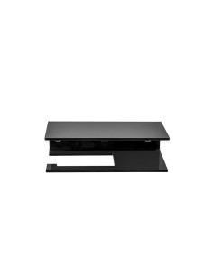 iPLEX Design - Calipso Portarotolo Nero in plexiglass - 23x7x10 cm