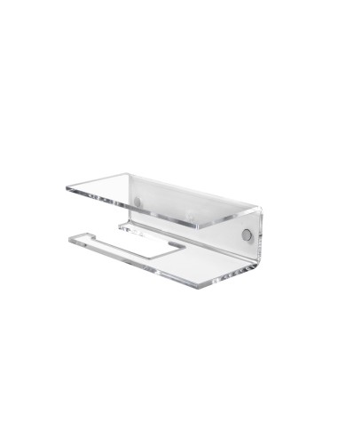 iPLEX Design - Calipso Portarotolo Trasparente in plexiglass - 23x7x10 cm