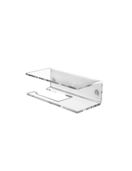 iPLEX Design - Calipso Portarotolo Trasparente in plexiglass - 23x7x10 cm