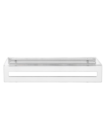 iPLEX Design - Calipso Portasciugamani L.600 Trasparente in plexiglass - 60x10x16 cm
