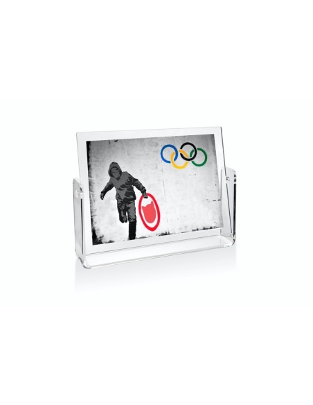 iPLEX Design - ""OLIVIERO"" Portafoto Trasparente - 16x12x5 cm