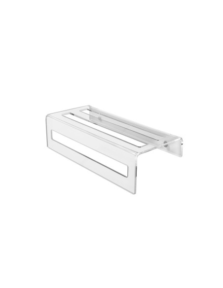 iPLEX Design - Calipso Portasciugamani L.370 Trasparente in plexiglass - 37x10x16 cm