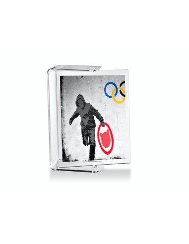 iPLEX Design - ""OLIVIERO"" Portafoto Trasparente - 16x12x5 cm