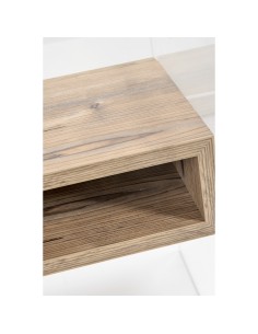 iPLEX Design - ""LYN"" TavolinoComodino Habitat rovere - Trasparente/marrone - 40x50x33 cm 2