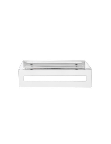 iPLEX Design - Calipso Portasciugamani L.370 Trasparente in plexiglass - 37x10x16 cm