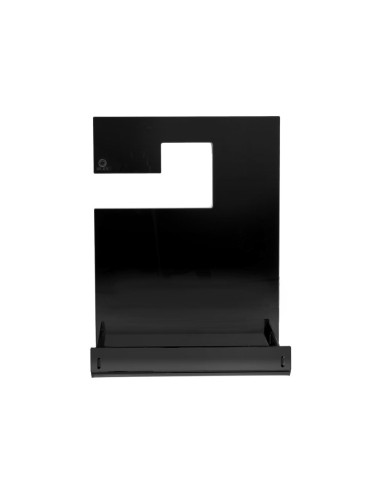 iPLEX Design - Calipso Mensola Doccia Gruccia Nero in plexiglass - 24x31,5x10 cm