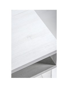 iPLEX Design - ""LYN"" TavolinoComodino Habitat bianco supremo - Trasparente/bianco - 40x50x33 cm 2