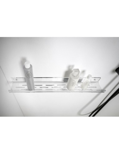 iPLEX Design - Calipso Mensola Doccia L.600 Trasparente in plexiglass - 60x4,5x8,5 cm