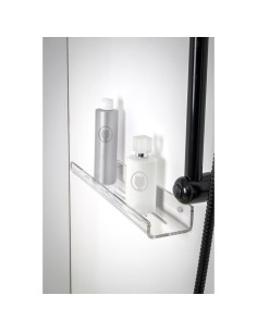 iPLEX Design - Calipso Mensola Doccia L.370 Trasparente in plexiglass - 37x4,5x8,5 cm 2