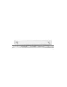 iPLEX Design - Calipso Mensola Doccia L.370 Trasparente in plexiglass - 37x4,5x8,5 cm