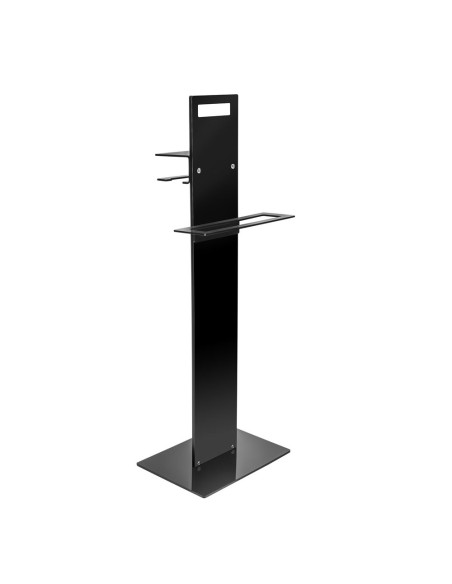 iPLEX Design - Calipso Piantana Nero in plexiglass - 31x86x23 cm