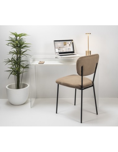iPLEX Design - ""MOREMORE 18"" Scrivania Habitat bianco supremo - Trasparente/WOOD BIANCO - 100x75x40 cm