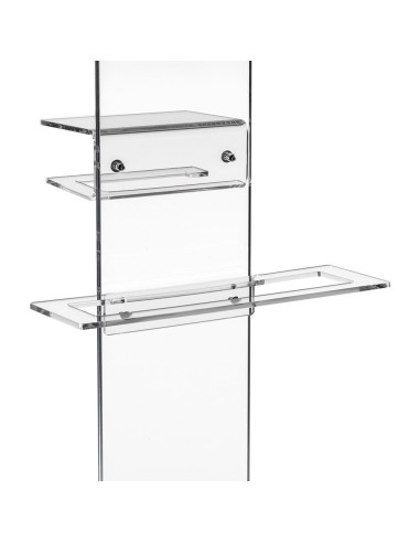 iPLEX Design - Calipso Piantana Trasparente in plexiglass - 31x86x23 cm