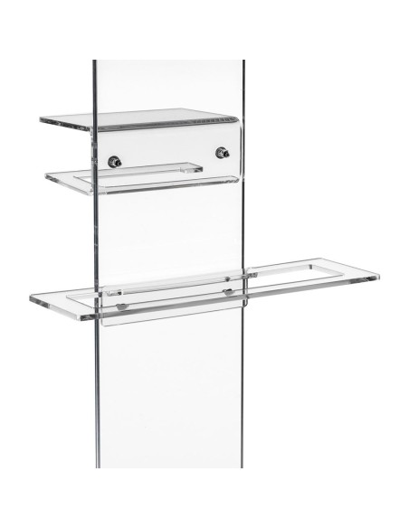 iPLEX Design - Calipso Piantana Trasparente in plexiglass - 31x86x23 cm