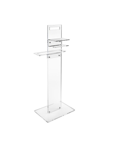 iPLEX Design - Calipso Piantana Trasparente in plexiglass - 31x86x23 cm