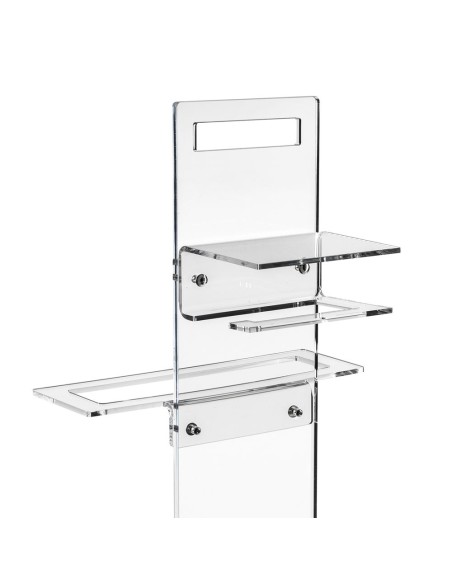 iPLEX Design - Calipso Piantana Trasparente in plexiglass - 31x86x23 cm