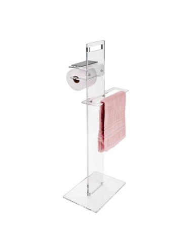 iPLEX Design - Calipso Piantana Trasparente in plexiglass - 31x86x23 cm