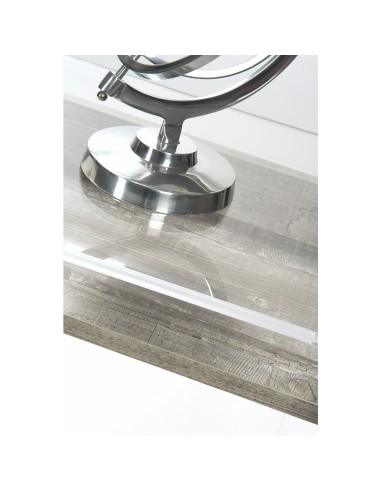 iPLEX Design - ""MOREMORE 18"" Scrivania Scrivania Habitat grigio atrium - Trasparente/WOOD GRIGIO - 100x75x40 cm