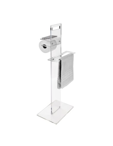 iPLEX Design - Calipso Piantana Trasparente in plexiglass - 31x86x23 cm