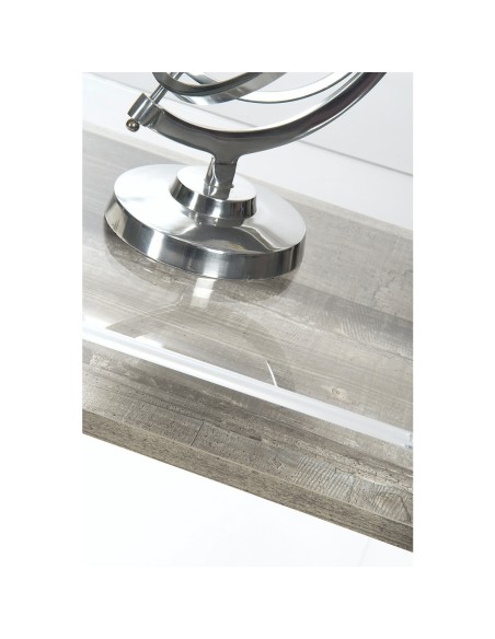 iPLEX Design - ""MOREMORE 18"" Scrivania Scrivania Habitat grigio atrium - Trasparente/WOOD GRIGIO - 100x75x40 cm