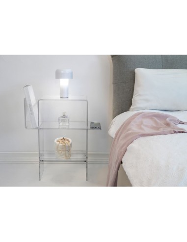 iPLEX Design - Dyno Tavolino Trasparente in plexiglass - 55x60x31,5 cm