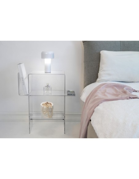 iPLEX Design - Dyno Tavolino Trasparente in plexiglass - 55x60x31,5 cm