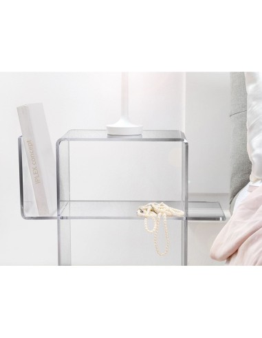 iPLEX Design - Dyno Tavolino Trasparente in plexiglass - 55x60x31,5 cm